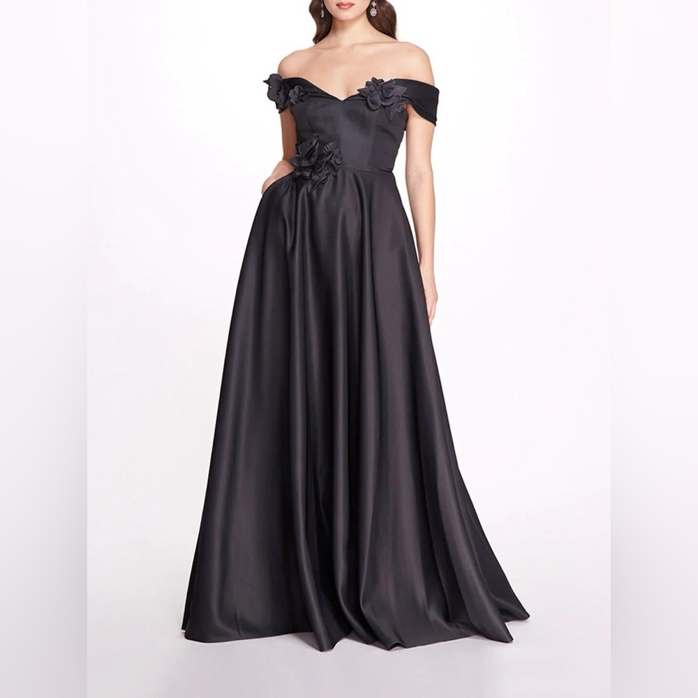 Marchesa Navy Floral Dress size 4